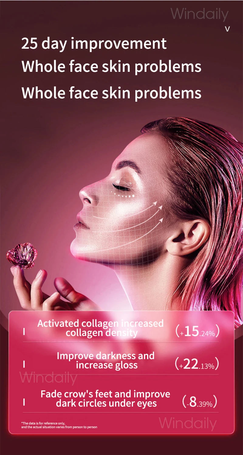 Facial Lifting Device LED Photon Therapy Facial Slimming Vibration Massager Double Chin V Face Shaped Cheek Lift  Belt Machine