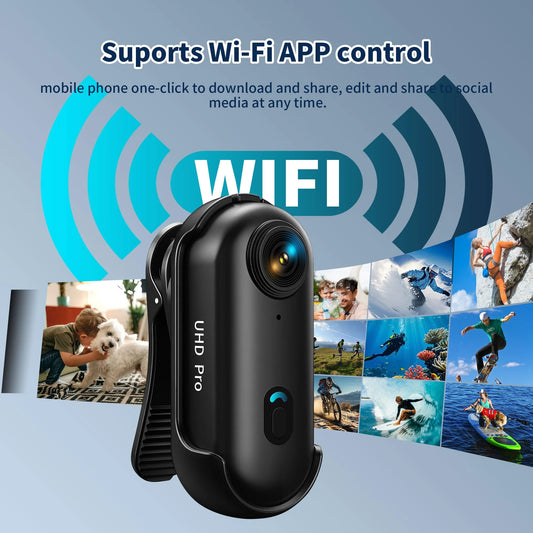 4K Motorcycle Mini Recorder Finger WIFI Action Camera Lightweight POV Motorcycle Road Sport Cam Bicycle Vlog Pet Body Camera - Universal Market