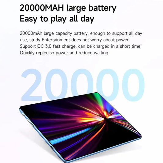 2025 Original 12inch Pad Air Pro Tablet PC 20000mAh Snapdragon 870 Android 14 16GB RAM 1TB ROM 5G Dual SIM GPS 5K 4G WIFI Tablet