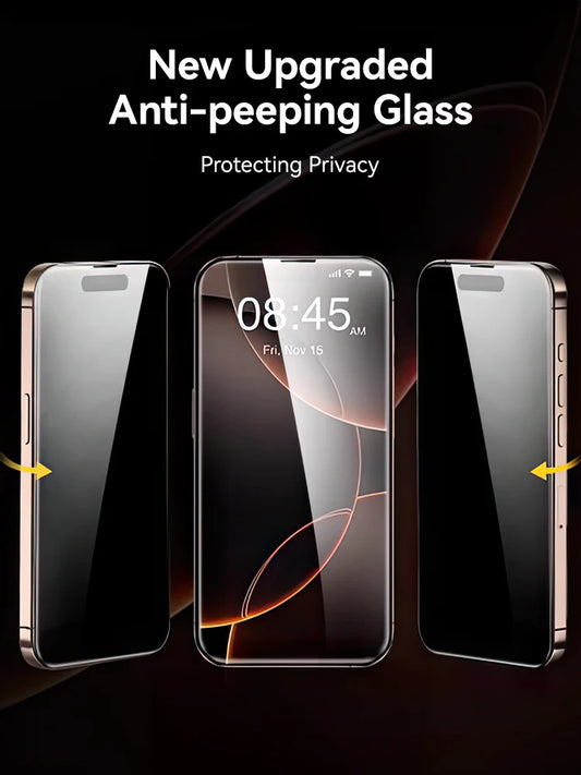 Joyroom 1/2PCS Anti-Spy Glass For iPhone 17 Pro Max Privacy Screen Protector Glass For iPhone 12-17 Pro Max Tempered Glass Film