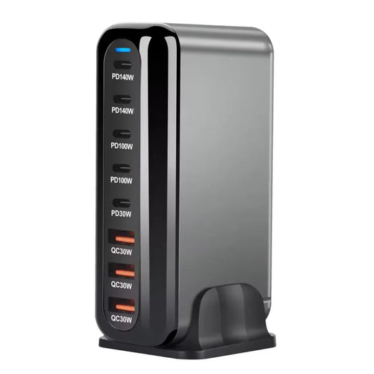 2025 New 600W GaN 8-port Fast Charger Type C 5C3A PD USB C Fast Charging Station PD3.1 Adapter for Phone and Tablet Dropshipping