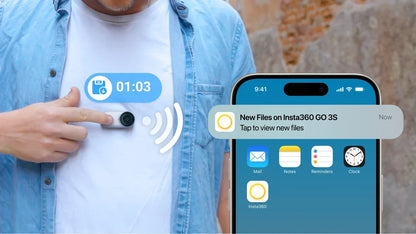 Insta360 GO 3S Camera 4K Thumb Magnetic Action Camera with FlowState Stabilization 10m Waterproof Apple Find My Vlog