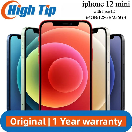 Unlocked Apple iPhone 12 mini 64GB/128GB/256GB ROM Smartphone A14 Bionic chip 4G LTE 5.4 Screen 12MP Face ID 12 MINI Cell Phone