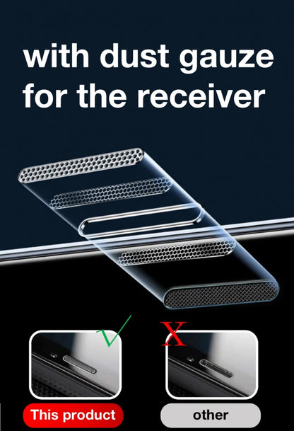 FOR iPhone 16 15 PLUS 14 Pro Max 13 12 Tempered Glass Screen Protector 11 XR XS X Dust Free Phone With Install Kit Explosion