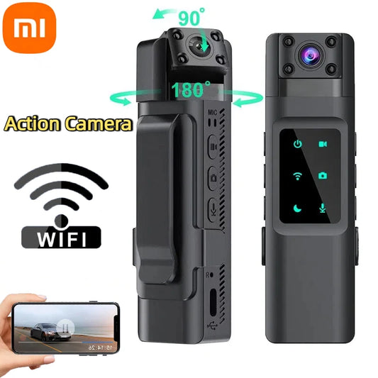 Xiaomi NEW Wifi Hotspot Mini Camera 4K Portable Digital Video Recorder Body Camera Night Vision DVR Miniature Camcorder - Universal Market