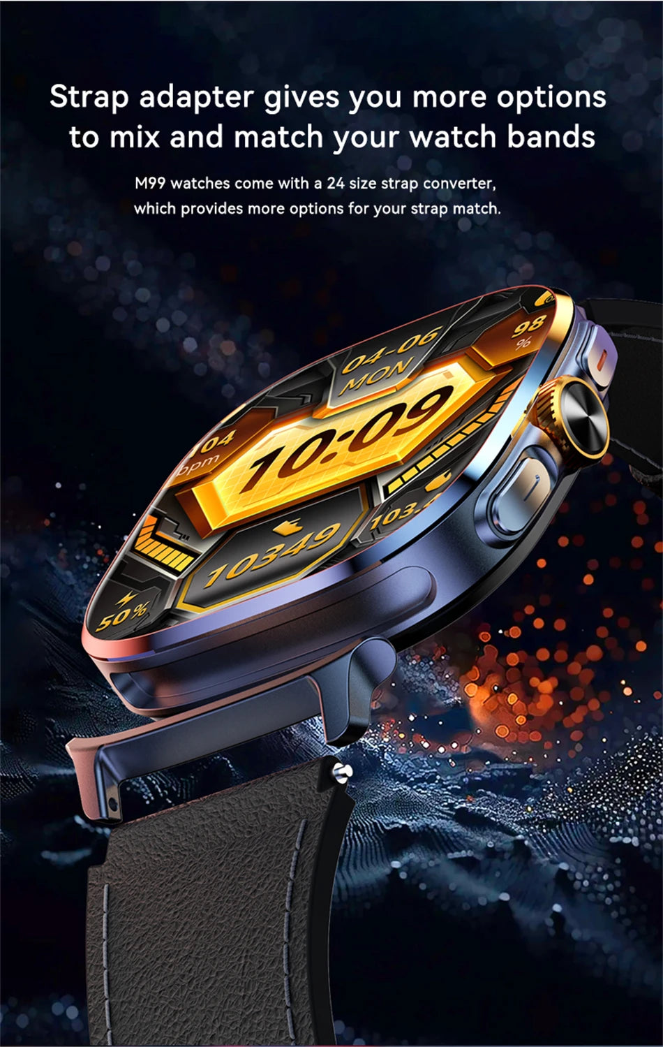 8GB+128GB RAM 5G/4G Android 9.0 Smart Watch 2.4 inch AMOLED 2100mah Battery 900W Camera GPS WIFI Google APPS Download Smartwatch