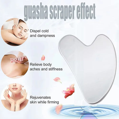 1/3 Piece Ice Face Roller Facial Skin Care Tools, Stainless Steel Facial Roller Scraping Board Ice Tray Skin Care Tools