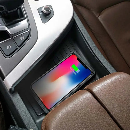 Car Wireless Charger for Iphone 16 15 15 Pro Max 14 13 12 X Samsung S24 S23 Wireless Car Charger Silicone Pad Stand Fast Charger