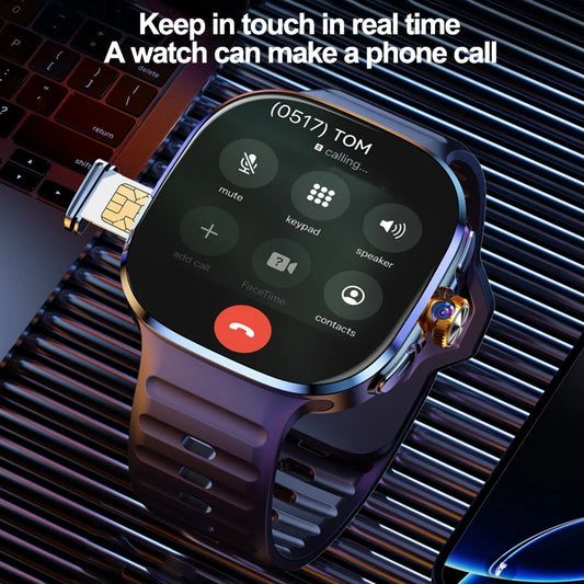 8GB+128GB RAM 5G/4G Android 9.0 Smart Watch 2.4 inch AMOLED 2100mah Battery 900W Camera GPS WIFI Google APPS Download Smartwatch