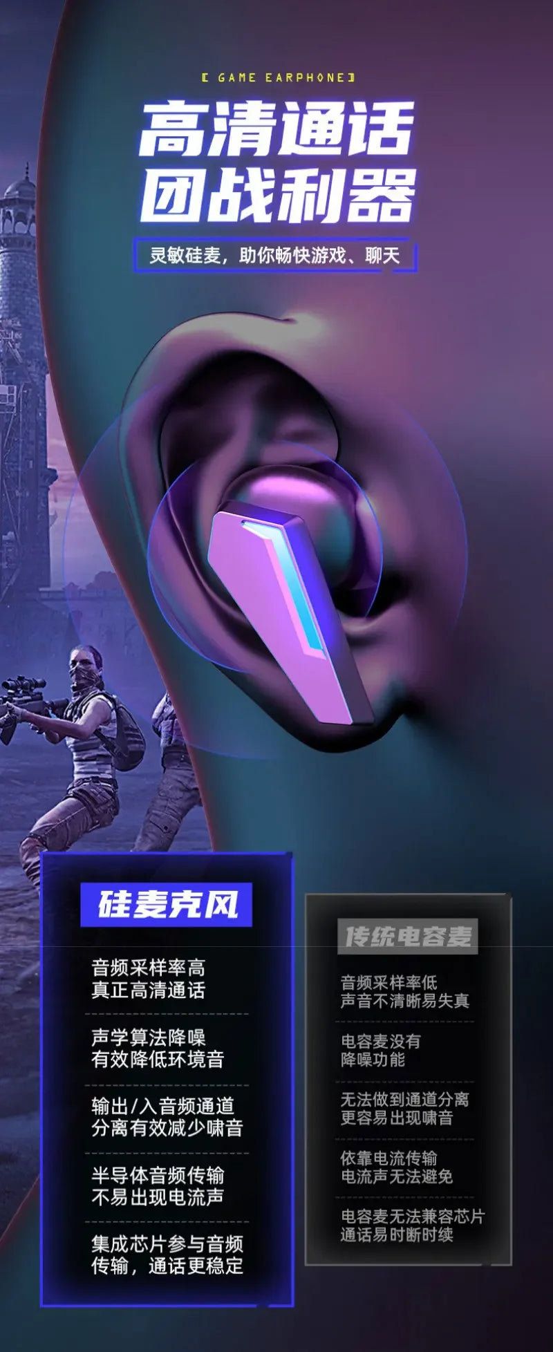Original XIAOMI M10 Bluetooth Earbuds for Sports Games, Office Noise Reduction, Waterproof Microphone, High Fidelity Earphones - Universal Market
