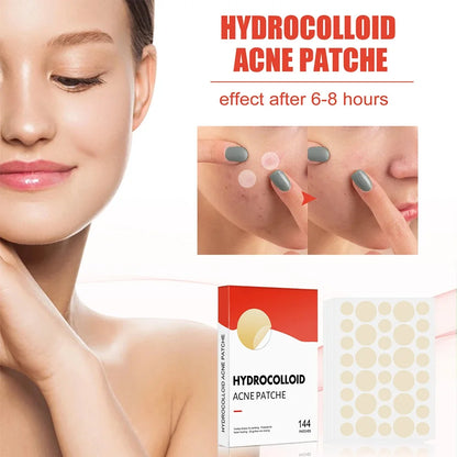 144pcs/set Face High-end Skin Care Pimple Acne Patches Professional Healing Absorbing Spot Sticker Covering  for Covering Acne