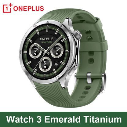 Original OnePlus Watch 3 Global Version Smart Watch 1.5 inches AMOLED Display 32GB Memory Snapdragon W5 Wear OS by Google IP68