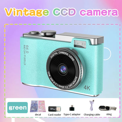 Kid Digital Camera for Children Camcorder Rechargeable Cameras Vlogging Camera 2.4" Rechargeable for Kid Beginner Photography - Universal Market