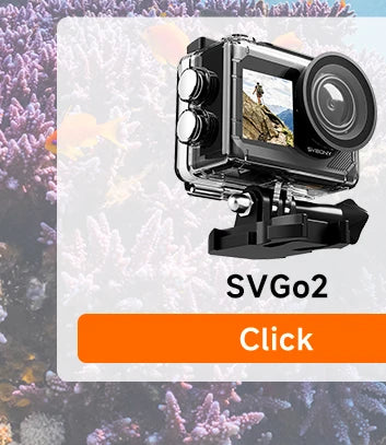 SVBONY SVGo3 Action Camera 4K30 Waterproof Dual LCD Screens Sports Camera with Quick Release Mount for Surfing Cycling Vlog