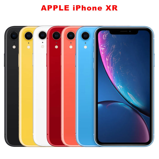 Original Unlocked Apple iPhone XR Mobile Face ID 3GB RAM 64GB/128GB/256GB ROM NFC 6.1" IPS LCD 12MP+7MP Hexa-Core SmartPhone