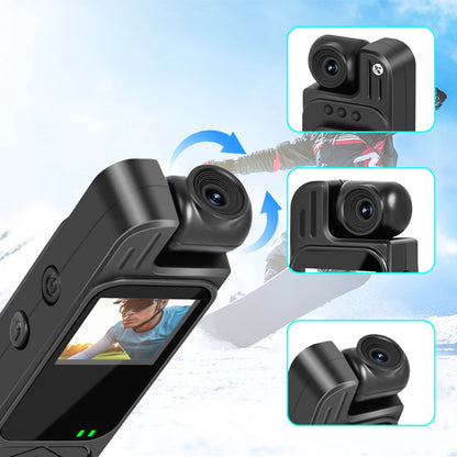 128GB Full HD 1080P Mini Body Camera Body Mounted Camera Night Vision Digital Video Recorder 1.3inch Bodycam Worn Police Camera