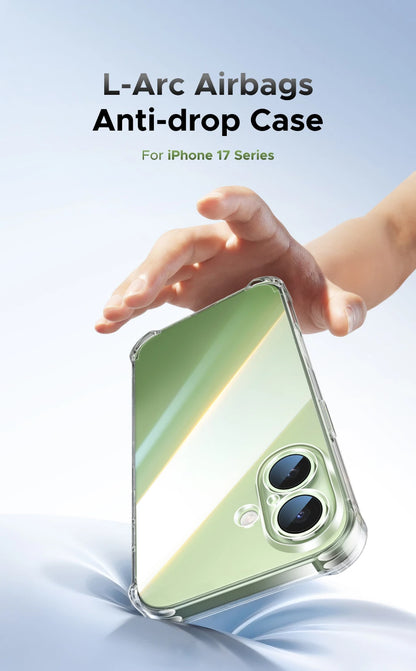 UGREEN Airbags Case for iPhone 17 16 15 Pro Max Clear Case Transparent Cover for iPhone 16 Pro 17 Air Protective Case Shockproof