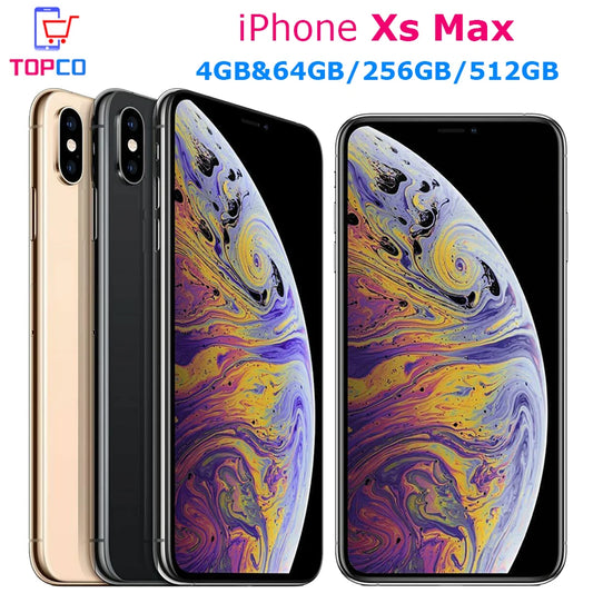Apple iPhone XS Max A1921 64GB/256GB/512GB RAM 4GB 6.5" Super Retina OLED Hexa Core IOS A12 Bionic LTE 4G Original Cell Phone - Universal Market