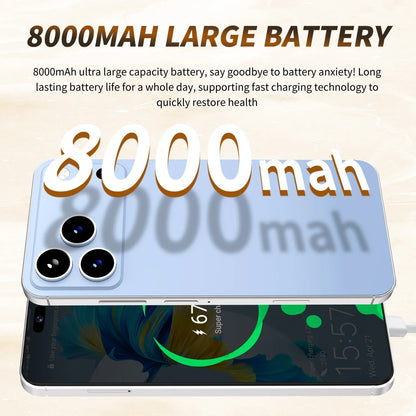 2025 HOT XS17 Pro Max 22GB 2TB 7.3inch HD Global Edition Original Smart Dual Card 8000mAh Battery Facial Recognition Function