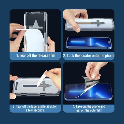 1-2PCs Privacy Screen Protector For iPhone 16 15 14 13 12 11 Pro Max XR XS X 8K Oleophobic Coating Dust free Installation Glass