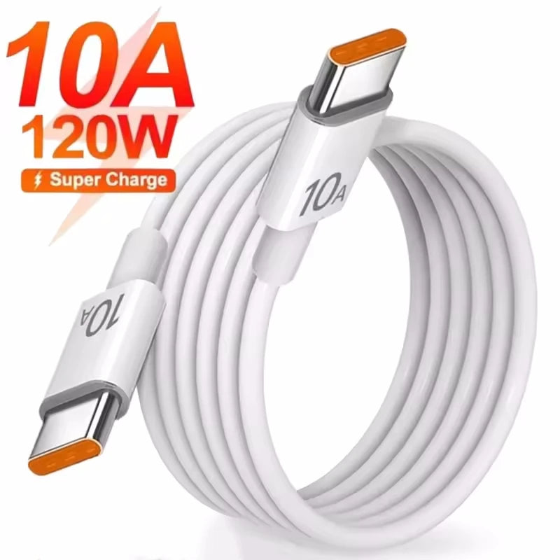 120W 2 USB+2 Type-C 4 Ports Wall Charger Fast Charging EU/US/UK Plug Power Adapter For Xiaomi iPhone Samsung Huawei Phone/Tablet