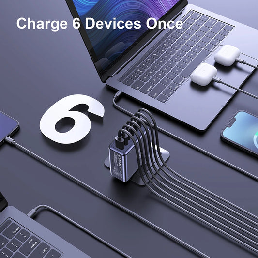 Ubigbuy 240W GaN Charger Fast Charging 140W PD3.1 PPS USB Type C Phone Quick Charger for MacBook Pro iPhone 16 Samsung Laptops