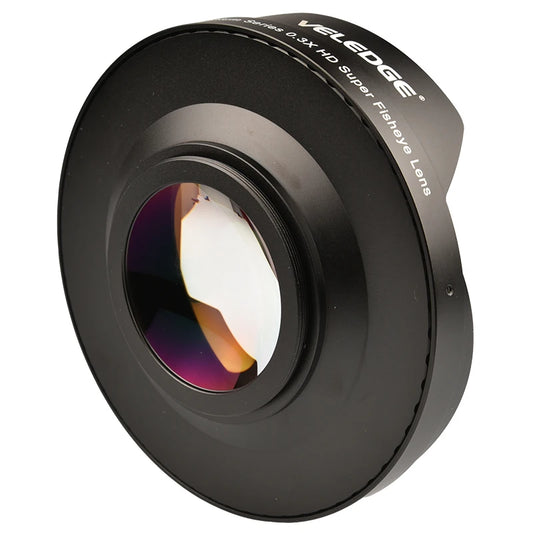 VLOGMAGIC 52MM / 58MM / 62MM /67MM / 72MM 0.3X Ultra Fisheye Wide Lens Adapter with Hood Only for Video Cameras Camcorders - Universal Market