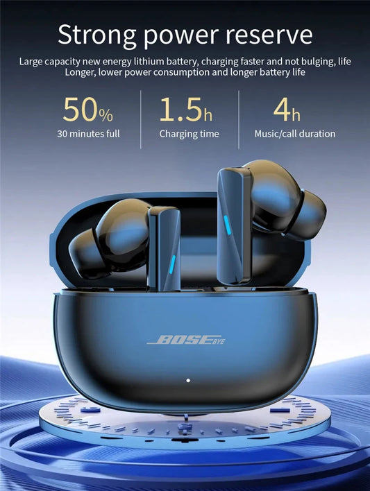 Bosebye Mate 50 TWS Wireless Earbuds Bluetooth5.3 Touch Control Headphone Noise Cancelling Hi-Fi Stereo Sport Earphones With Mic - Universal Market