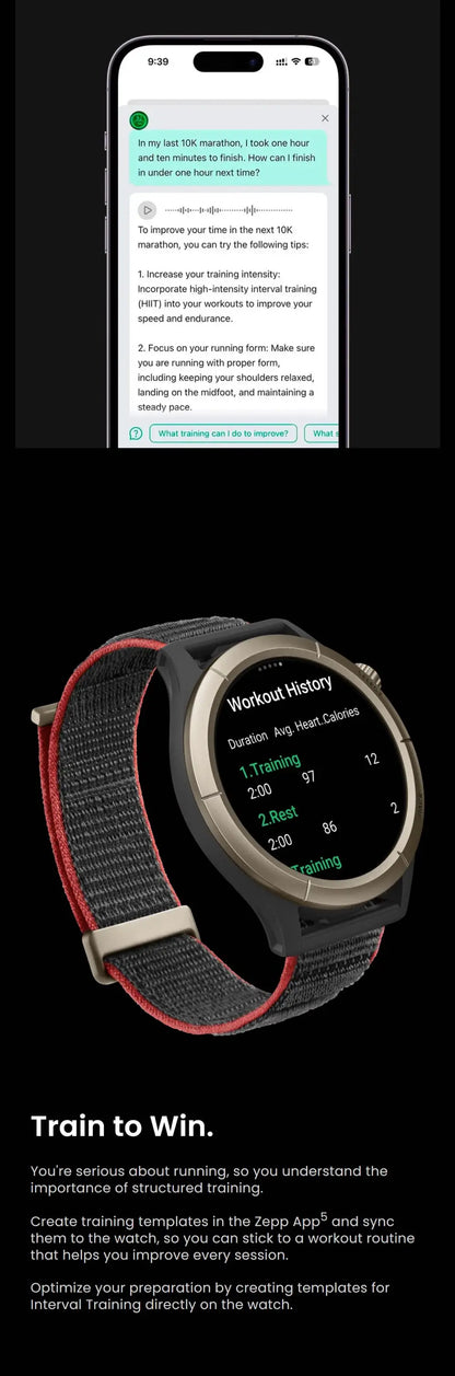 Original Amazfit Cheetah Pro Unrivaled GPS Accuracy 47mm Smartwatch 14Days Battery Life Dual-band GPS Smart Watch Open Box 99New