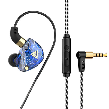 Original QKZ AK6 Copper Driver HiFi Wired Earphone 3.5MM Race Sport Headphone Bass Stereo Headset Music Earbuds In Ear With Mic - Universal Market