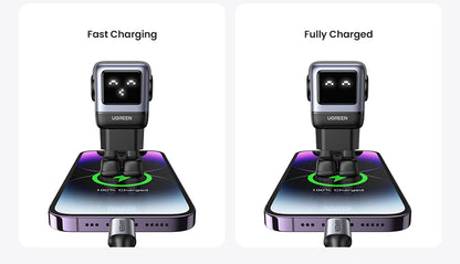 UGREEN 65W GaN Charger Uno Robot Design Quick Charge 4.0 3.0 PPS PD Fast Charger for iPhone 17 16 15 Pro Macbook  Laptop Tablet