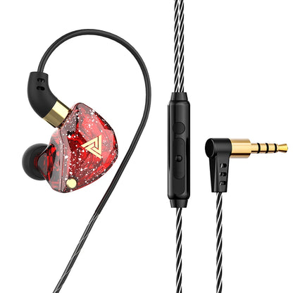 Original QKZ AK6 Copper Driver HiFi Wired Earphone 3.5MM Race Sport Headphone Bass Stereo Headset Music Earbuds In Ear With Mic - Universal Market