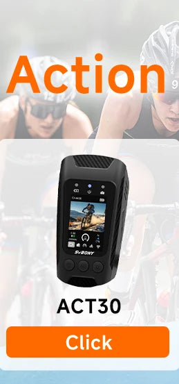 SVBONY SVGo3 Action Camera 4K30 Waterproof Dual LCD Screens Sports Camera with Quick Release Mount for Surfing Cycling Vlog