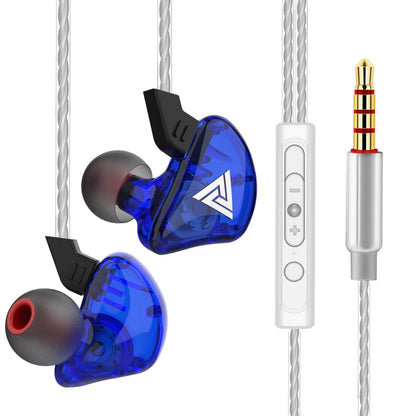 Original QKZ AK6 Copper Driver HiFi Wired Earphone 3.5MM Race Sport Headphone Bass Stereo Headset Music Earbuds In Ear With Mic - Universal Market