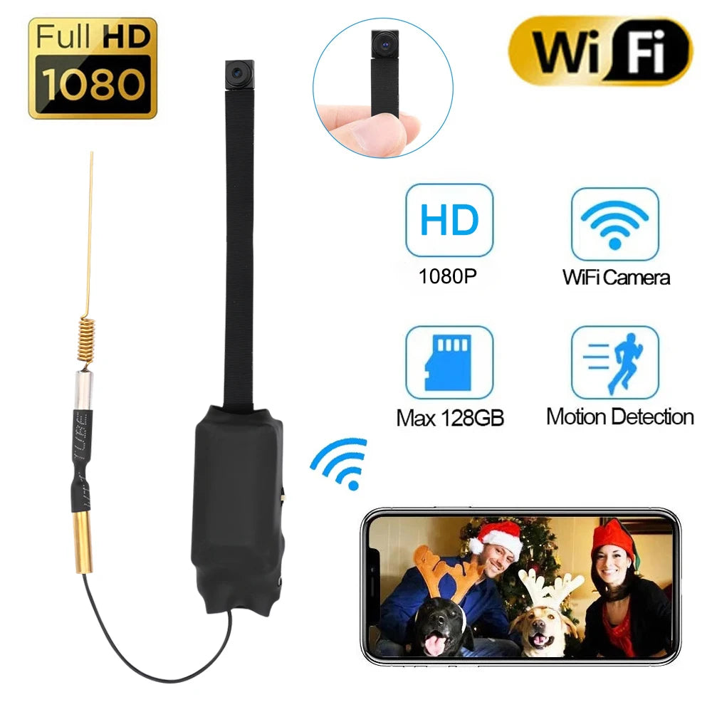 Mini Camera 1080P HD WiFi Camera DIY Portable Wireless Module Video Recorder Support Remote View Security P2P Small Camcorder - Universal Market