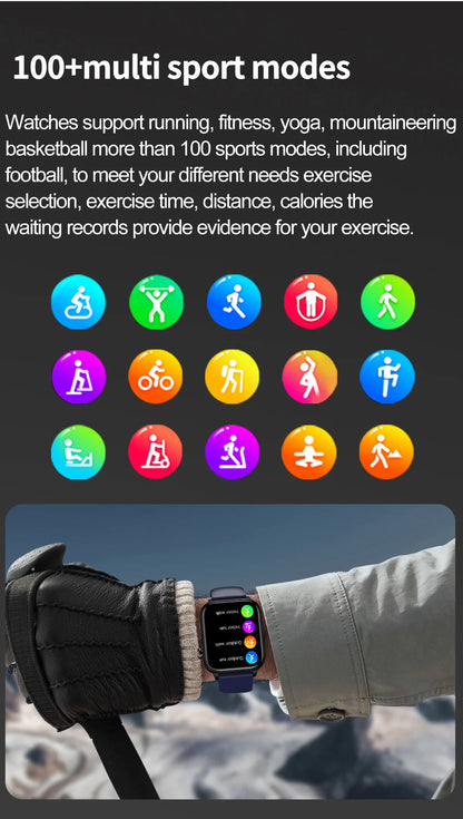 AI Diagnostic Detector Smart Watch Women Blood Lipid and Uric Acid Body Composition Test Women Menstrual Health Tracker 2025 New