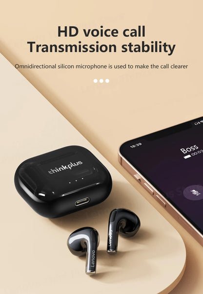 Lenovo LP40 Plus Bluetooth Earphones Wireless Headset Noise Reduction Headphones 230mAh HiFi Stereo Sports Earbuds With Mic - Universal Market