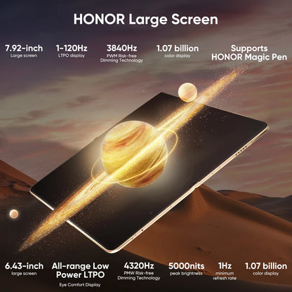 HONOR Magic V3 Global Version 5G Smartphone 120Hz Foldable LTPO OLED 7.92" Display Snapdragon 8 Gen 3 5150mAh 66W NFC IPX8
