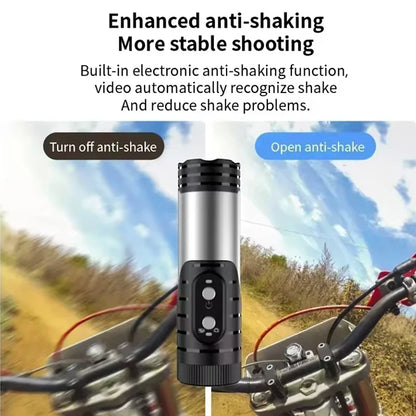 4K Mini Sport DV Action Sport Camera Flashlight Helmet Full HD 1080P Video Ideal Bodycam for Bike, Cycle, Motorcycle Camcorder