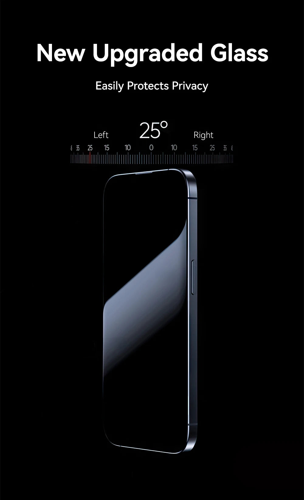 Joyroom 1/2PCS Anti-Spy Glass For iPhone 17 Pro Max Privacy Screen Protector Glass For iPhone 12-17 Pro Max Tempered Glass Film