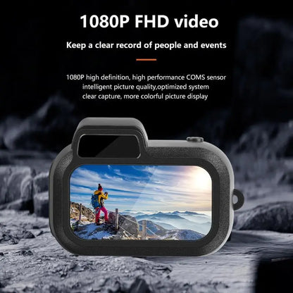 Mini Keychain Camera1080P 2MP Mini Body Camera, Portable Micro Video Camcorder with 0.96inch Display for Kids Students Travel