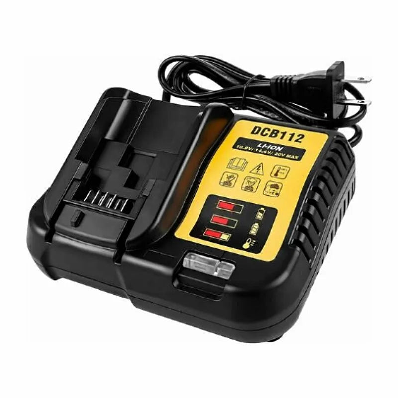 DCB112 2A Lithium Battery Charger For Dewalt 10.8V 12V 14.4V 18V 20V DCB206 DCB205 DCB204 DCB203 DCB120,DCB107 DCB115 DCB105