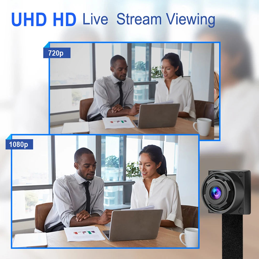 HD 1080P DIY Portable WiFi IP Mini Camera P2P Infrared Night Vision Remote View Micro Webcam Camcorder Wearable Video Recorder - Universal Market