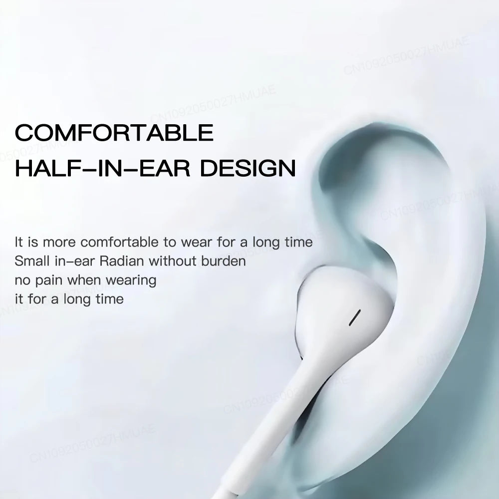 Original Headphones For Apple iPhone 16 15 14 13 12 11 Pro Max Plus For Lightning USB C 3.5MM In-ear Wired Earphones Accessories - Universal Market