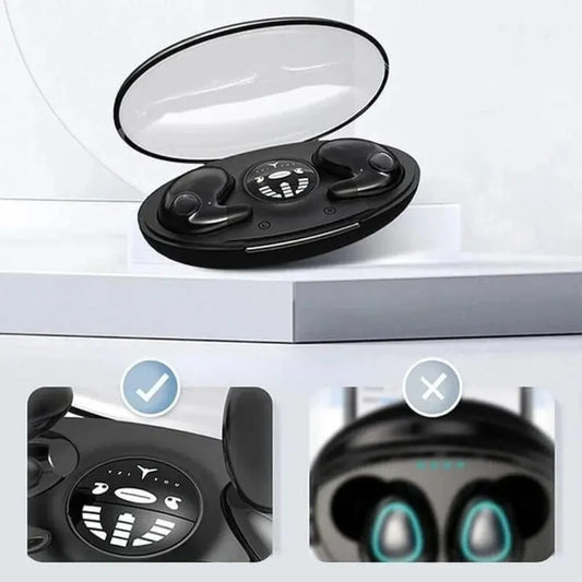 Invisible Sleep Wireless Earphone TWS Bluetooth 5.3 Headphones Hidden Earbuds IPX5 Waterproof Noise Reduction Sports Headset - Universal Market