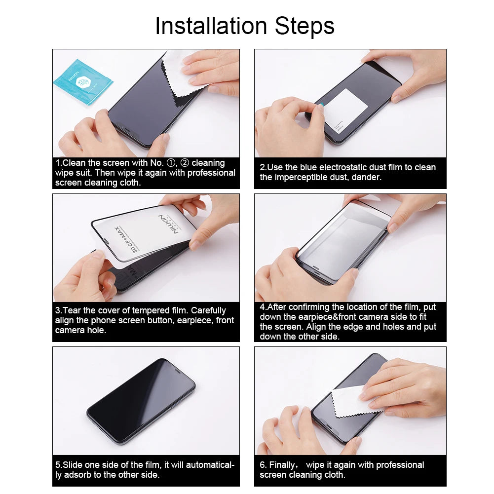 Nillkin For iPhone 16 Pro Max/16 Pro 3D CP+MAX Full coverage glass tempered film mobile phone protective film For iPhone 16 Plus