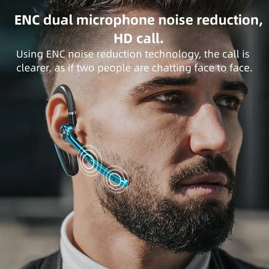 M80A Wireless Bluetooth Headset 5.3 Earphones Dual Connection Headphone with Dual Mic ENC Noise Cancelling Hands-free Earbuds - Universal Market