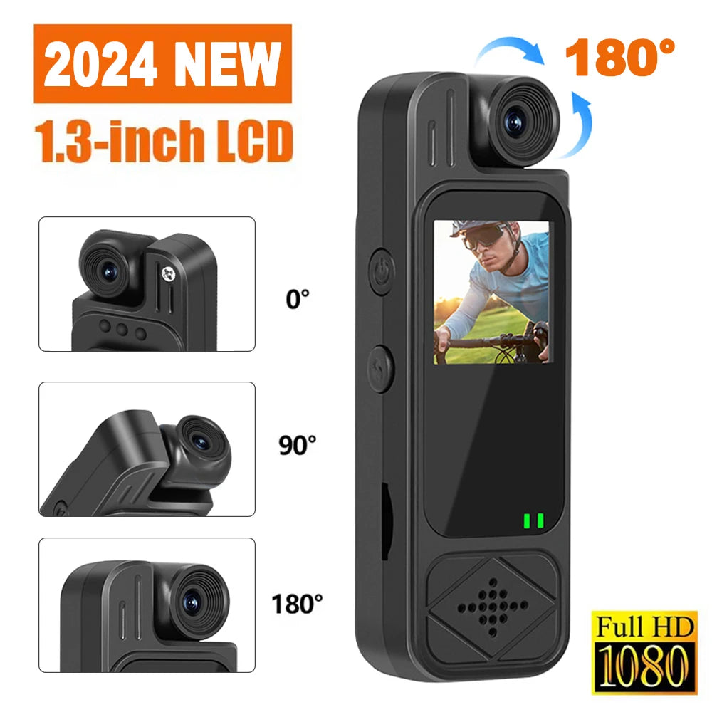 1080P Sports Camera HD Mini Portable Video Recorder Body Camera IR Night Vision Camera For Outdoor Riding Hiking Shooting Record - Universal Market