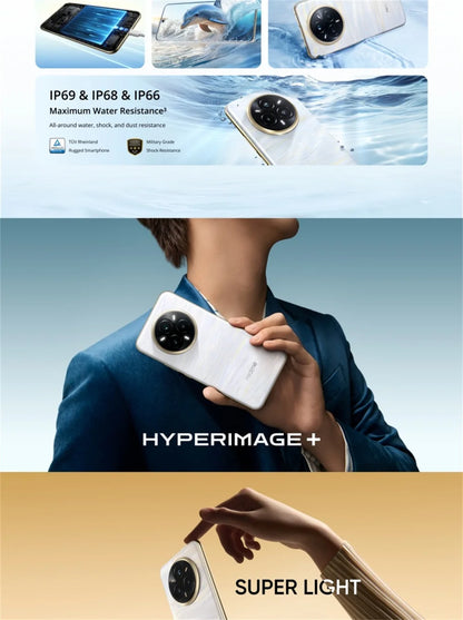 Unlocked realme 14 Pro Plus 5G NFC Snapdragon 7s Gen 3 50MP 3X Periscope OIS Camera 6.83" Curved Screen 6000mAh Battery IP69