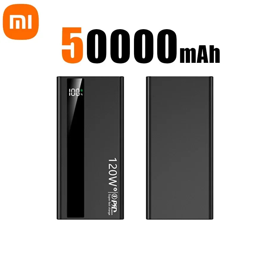 Xiaomi 200000mAh Power Bank 120W Super Fast Charge External Battery High Capacity Digital Display Charger For Iphone 16 Samsung